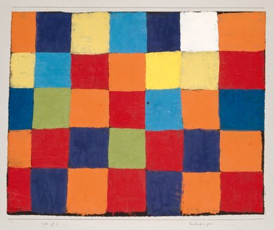 Fargetabell "Qu 1" av Paul Klee