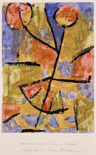 dans blomst; danseblomst av Paul Klee