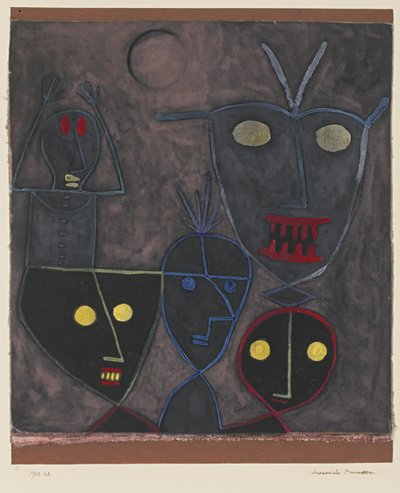Demoniske dukker, 1929 av Paul Klee