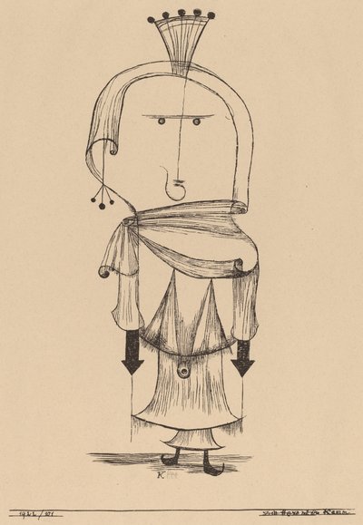 The Witch with a Comb, 1922. av Paul Klee