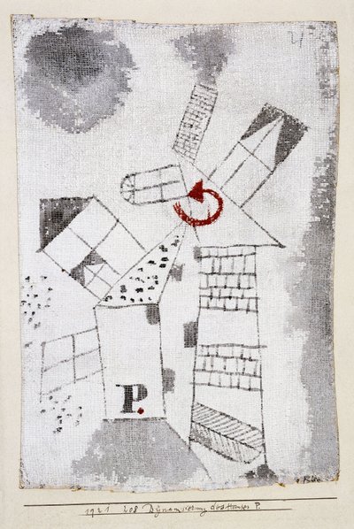 Dynamisering av hus P.; Dynamisering des Hauses P av Paul Klee