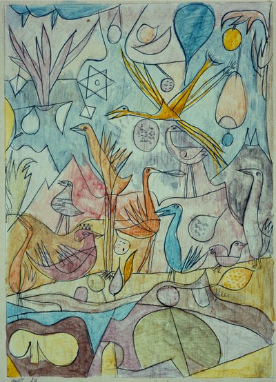 Flokk med fugler av Paul Klee