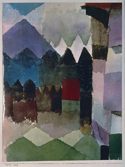 Fohn Wind i Franz Marcs hage av Paul Klee