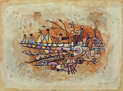 Havnescene av Paul Klee