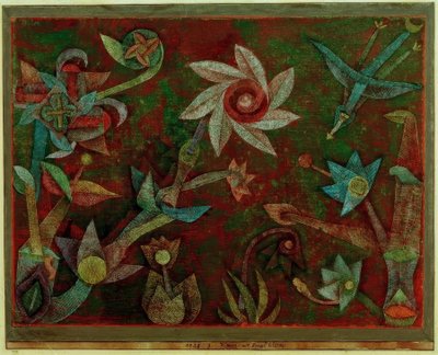 Kors- og spiralblomster av Paul Klee