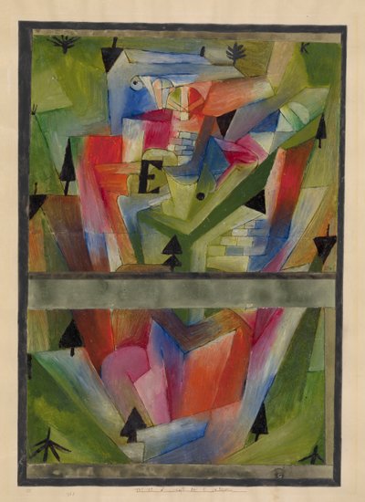 Landskap nær E. i Bayern, 1921. av Paul Klee