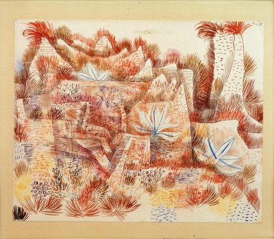 Landskap med agave av Paul Klee