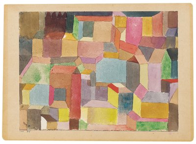 Middelalderby av Paul Klee