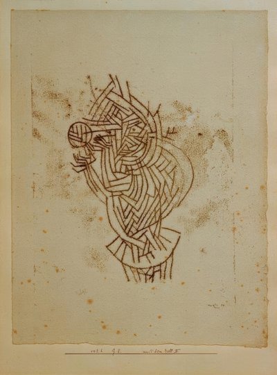 Med ballen II av Paul Klee