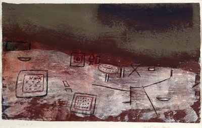 Moeblierte Arktis (arktiske møbler). 1935 (Tempera på papir) av Paul Klee