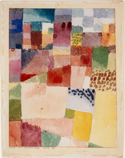Motiv fra Hammamet, 1914. av Paul Klee