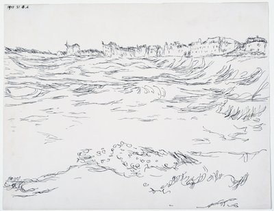 Munich Bay, Military Dugouts, mot et bakteppe av de første husene i Milbertshofen av Paul Klee