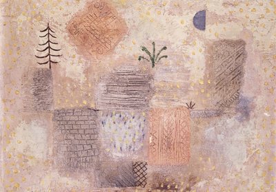 Park med den kule Crescent; Park mit dem kuhlen Halbmond av Paul Klee
