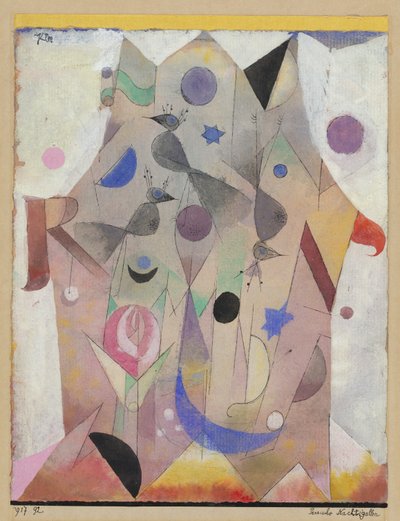 Persiske nattergaler (persiske nattergaler) av Paul Klee