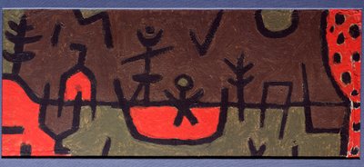 Dam i en park - Maleri av Paul Klee