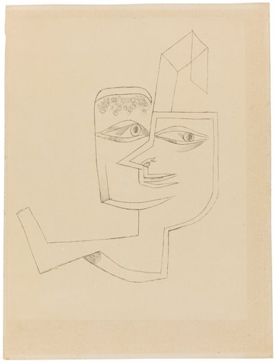 Portrett av en kul kvinne, 1919. av Paul Klee