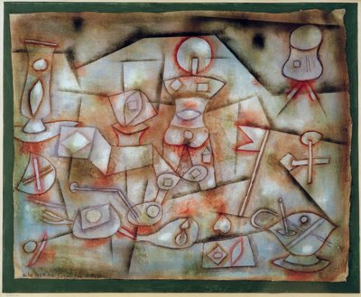 Rekvisitter stilleben av Paul Klee