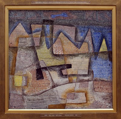 Steinete kyst. Maleri av Paul Klee (1879-1940), Olje på lerret av Paul Klee