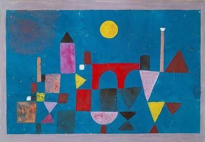 Rød bro. 1928 av Paul Klee