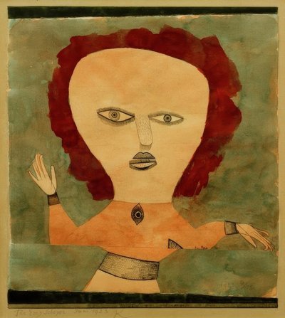 Skuespiller som kvinne av Paul Klee