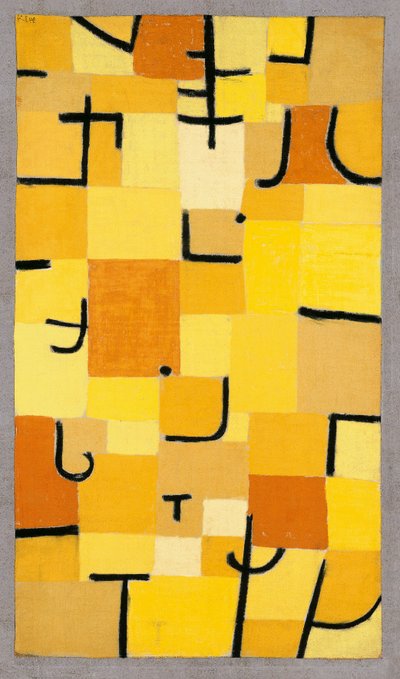 Tegn i gult, 1937. av Paul Klee