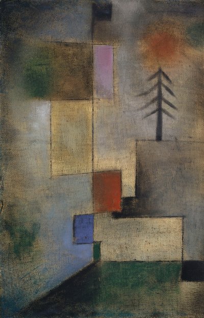 Lite bilde av grantrær, 1922. av Paul Klee