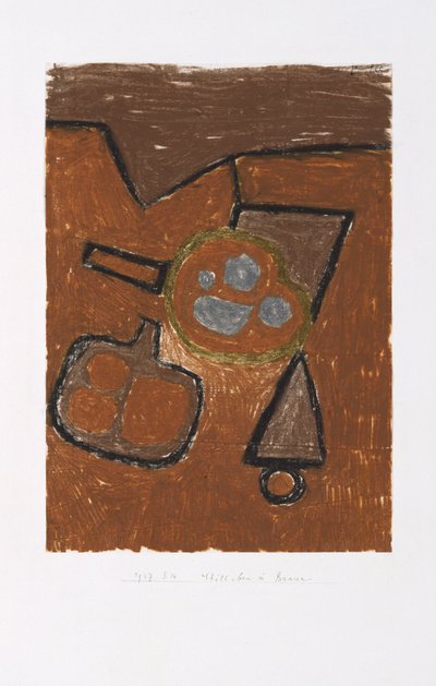 Stilleben i brunt av Paul Klee