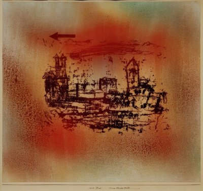 Storm over byen av Paul Klee