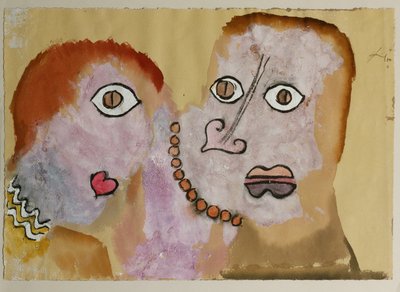 Halskjedet. Akvarell (akvarell) av Paul Klee