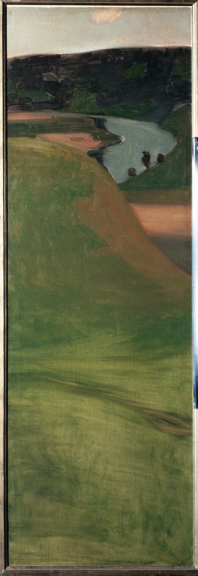 Utsikt over Aar-dalen, Sveits - Maleri av Paul Klee