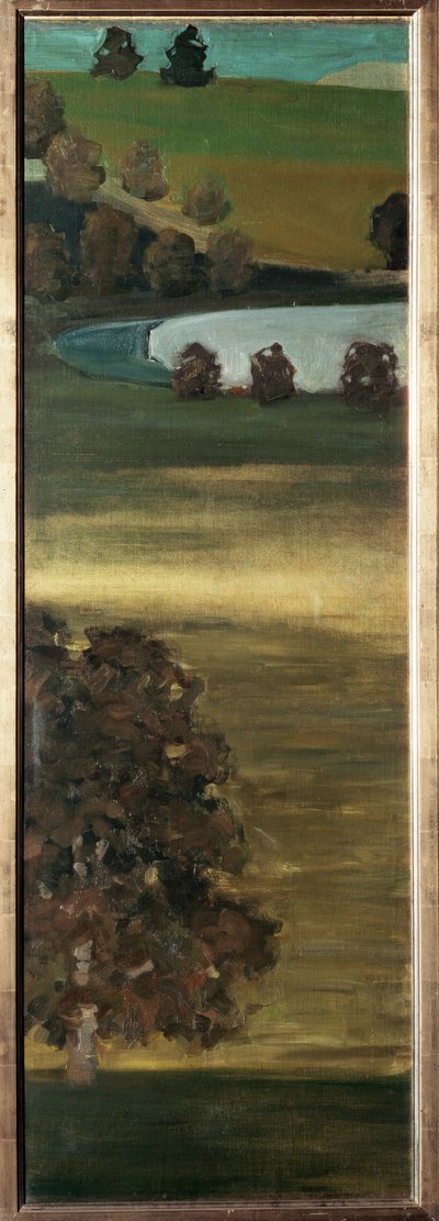 Utsikt over Aar-dalen, Sveits - Maleri av Paul Klee