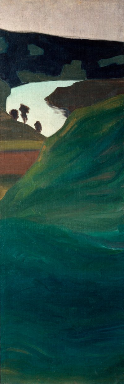 Utsikt over dalen til elven Aar (maleri av Paul Klee