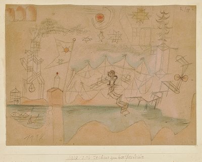 Tegning til båtutleiefirmaet. 1918, 204 av Paul Klee