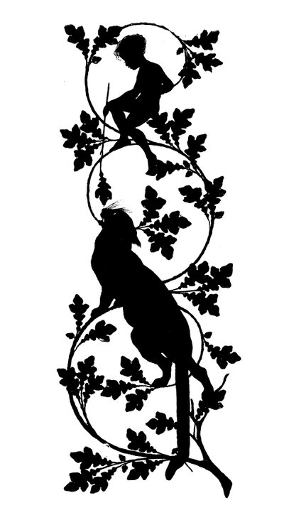 Silhouette for Puks Natlige Bedrifter (lithograph) av Paul Konewka