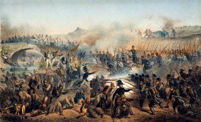 Slaget ved Chernaya-elven 16. august 1855, 1800-tallet av Paul Levert