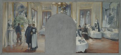 Interiør i Theatre Francais, 1871 av Paul Louis Delance