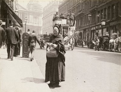 Fyrstikkselger, Ludgate Hill, London, 1893 av Paul Martin