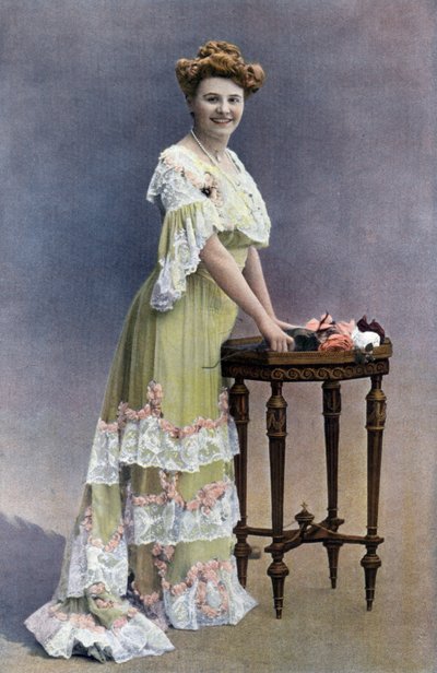 Den franske komikeren Blanche Toutain, foto av Paul Nadar fra den franske avisen "Le Theatre" februar 1905 av Paul Nadar
