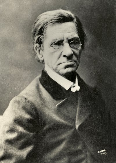 Portrett av Émile Littre (foto) av Paul Nadar