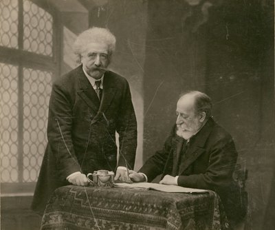 [To menn i interiøret, sannsynligvis René Thorel og Hollman] av Paul Nadar