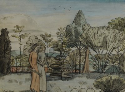 Barbara i hagen av Paul Nash