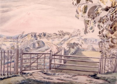 Tegning ved Oxenbridge av Paul Nash