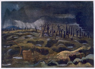 Nightfall, fra British Artists at the Front, Continuation of The Western Front, del tre, Paul Nash av Paul Nash