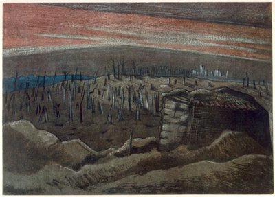 Sanctuary Wood, fra britiske artister ved fronten, fortsettelse av vestfronten, del tre, Paul Nash av Paul Nash