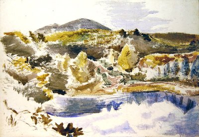 The Blue Pool (akvarell på papir) av Paul Nash