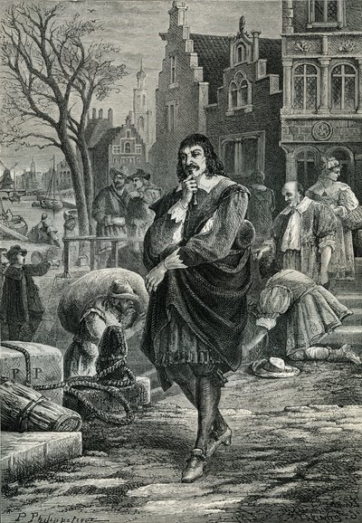 Rene Descartes i Amsterdam av Paul Phillipoteaux