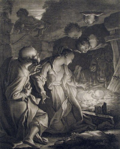 Fødsel, 1727., 1727. av Paul Ponce Antoine Robert