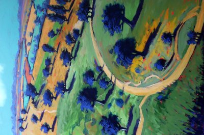 Cotswold Way, 2022 (akryl på plate) av Paul Powis