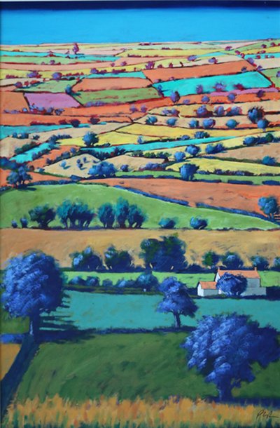 Devon II (akryl om bord) av Paul Powis