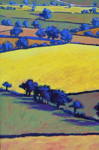 Fra Ragged Stone close up 2 (akryl om bord) av Paul Powis